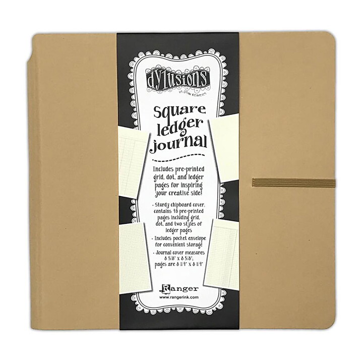 Ranger Dyan Reaveley's Dylusions -Square Ledger Journal 8.6" x 8.6"