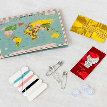 Shirt Repair Kit World Map - Sewing Set
