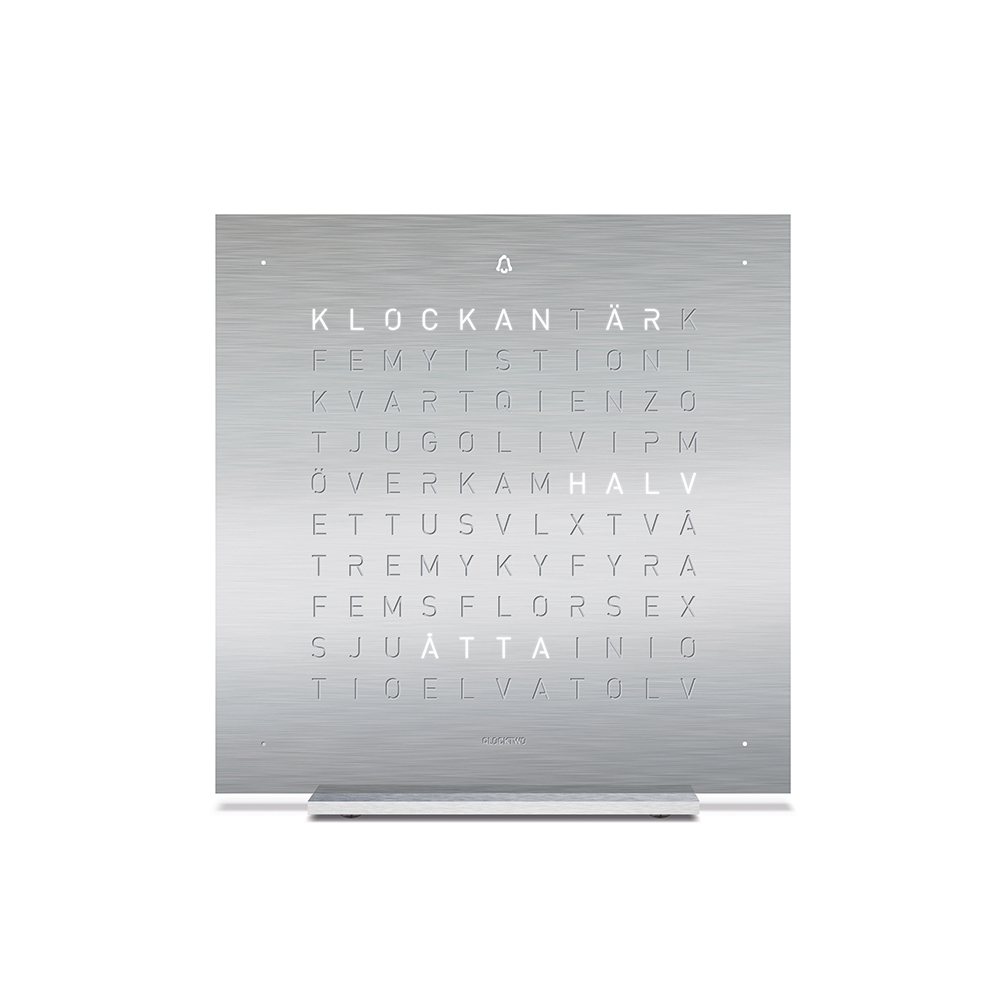 T4SSESS Qlocktwo Earth 13.5, Steel Series Full Metal