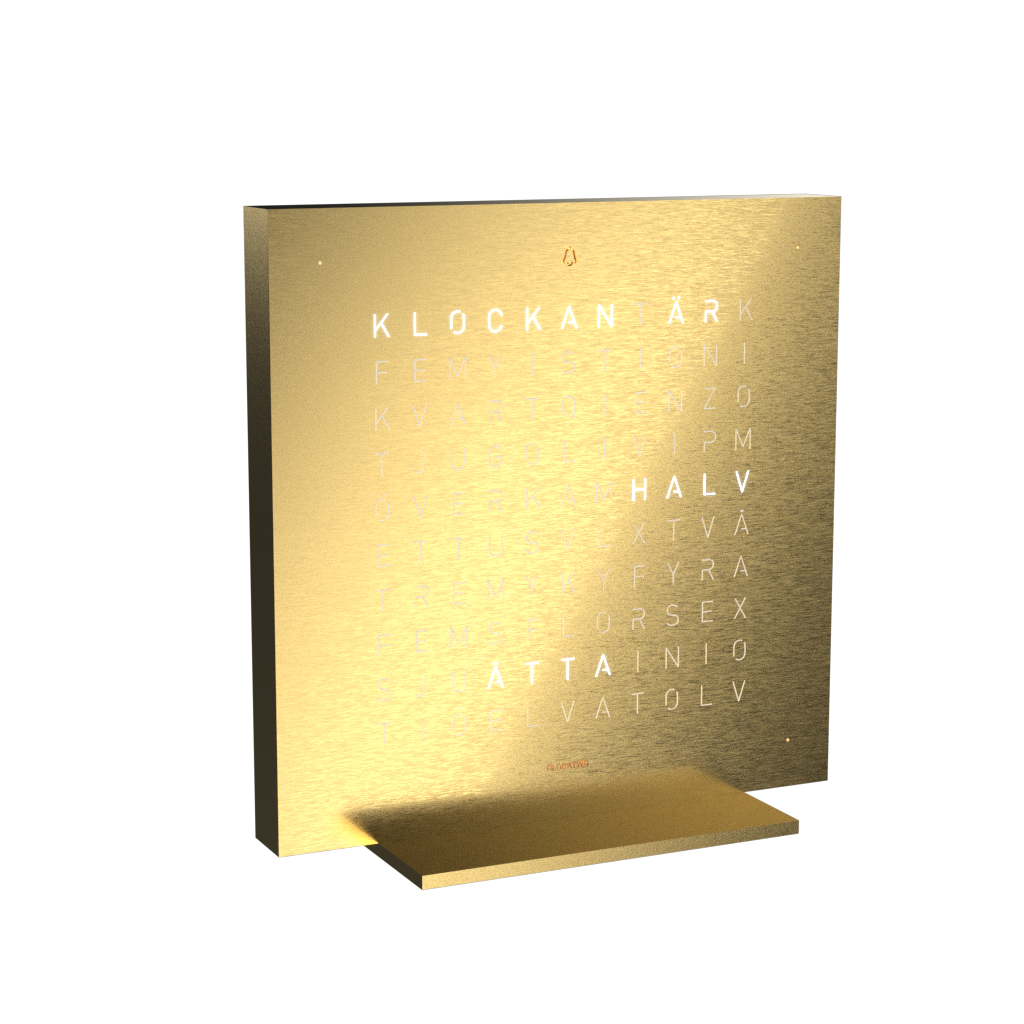 T4SSEGD Qlocktwo Earth 13.5, Steel Series Golden Legend