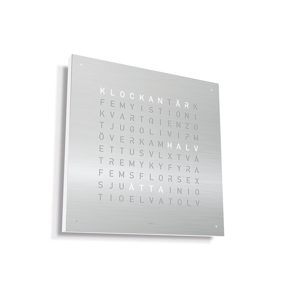 QT4SESS Qlocktwo Earth 45, Steel Series Stainless Steel