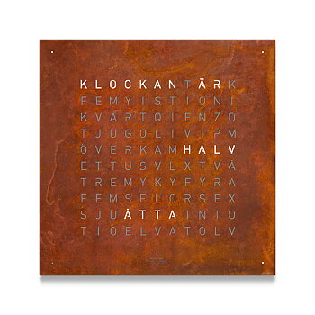 QT4SERT Qlocktwo Earth 45, Creator's Edition Rust