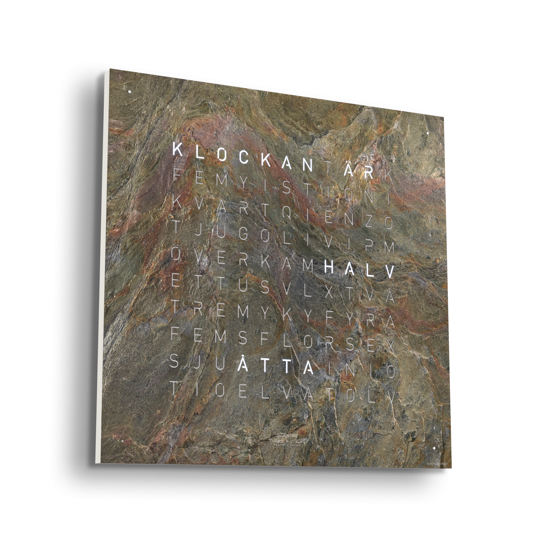 QU4BLSE Qlocktwo Earth 45, Creator's Edition Glintscape