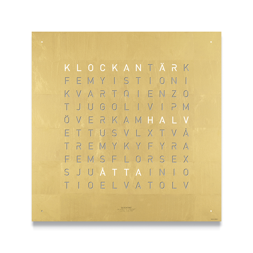 QT4SEGD Qlocktwo Earth 45, Creator's Edition Gold