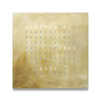QT4SESG Qlocktwo Earth 45, Creator's Edition  Silver & Gold