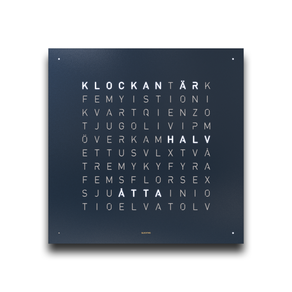 QT4BLSE Qlocktwo Earth 45, Limited Edition Midnight