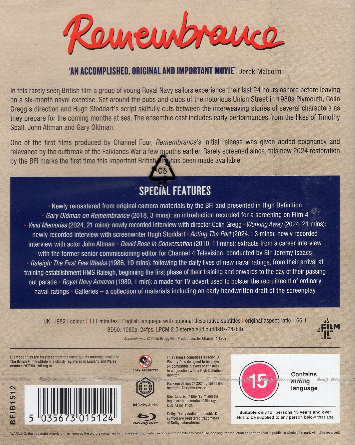 Remembrance (ej svensk text) (Blu-Ray) - 2