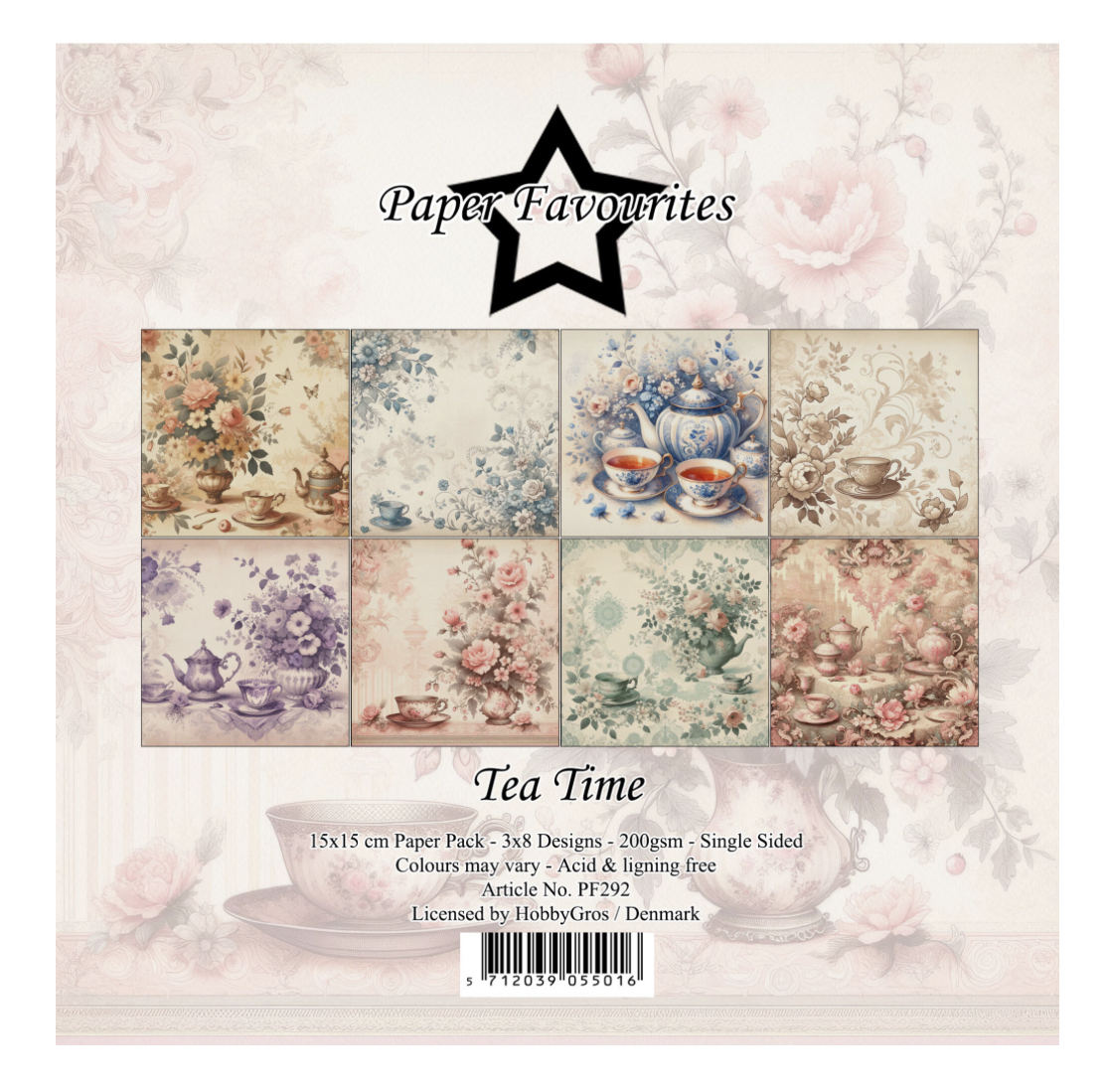 Paper Favourites Tea Time 6x6 Inch Paper Pack 