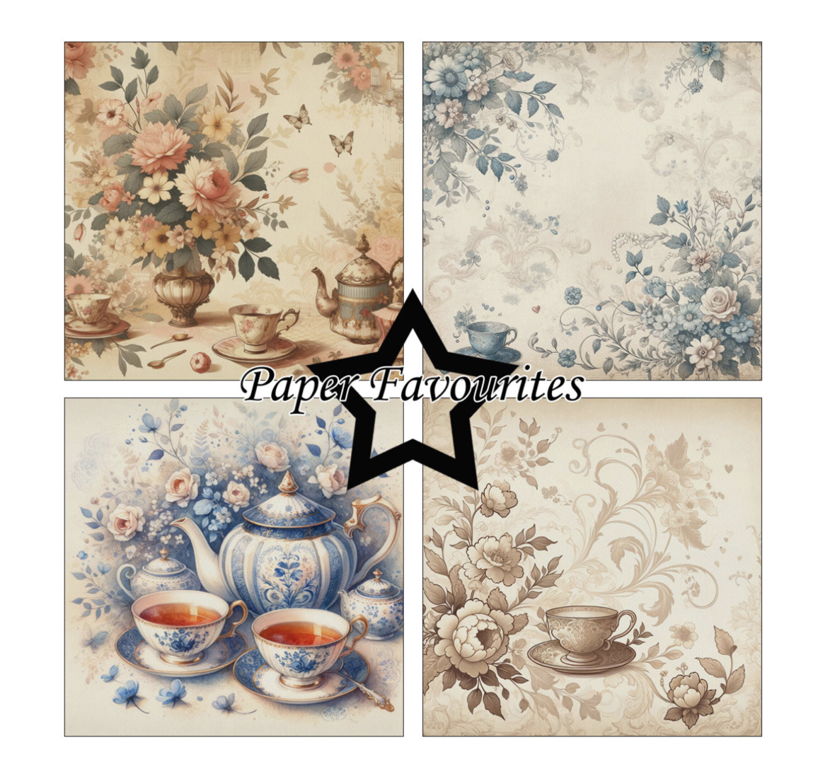 Paper Favourites Tea Time 6x6 Inch Paper Pack  - 2
