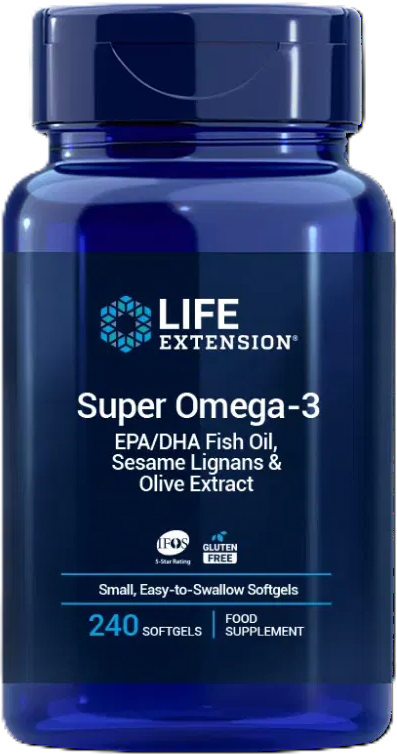Life Extension Super Omega-3 EPA/DHA – Premium Fiskolja (240 softgels)