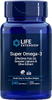 Life Extension Super Omega-3 EPA/DHA – Premium Fiskolja (240 softgels)