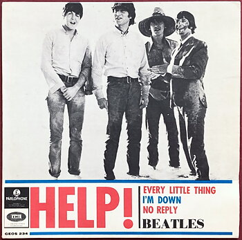 BEATLES - Help! +3 Swe EP 1965 