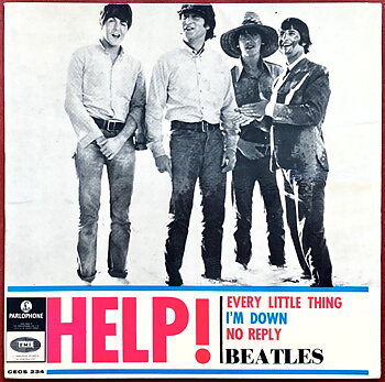 BEATLES - Help! +3 Swe EP 1965 