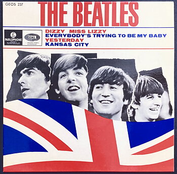 BEATLES - Dizzy miss Lizzy +3 English cred. Swe EP 1965 