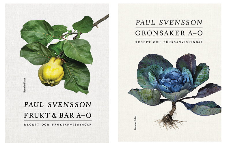 Böckerna Frukt & bär A-Ö och Grönsaker A-Ö av Paul Svensson