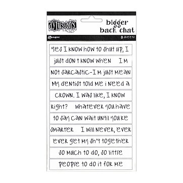 Ranger Dyan Reaveley's Dylusions Bigger Back Chat Stickers