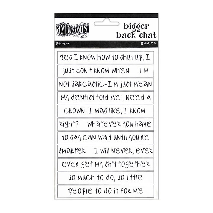 Ranger Dyan Reaveley's Dylusions Bigger Back Chat Stickers