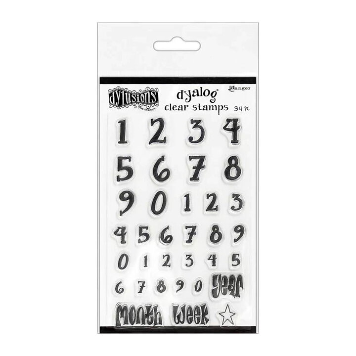 Ranger Dyan Reaveley's Dylusions Clear Stamps Numerology
