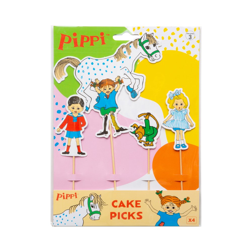 Kakdekorationer Pippi Långstrump  - 3