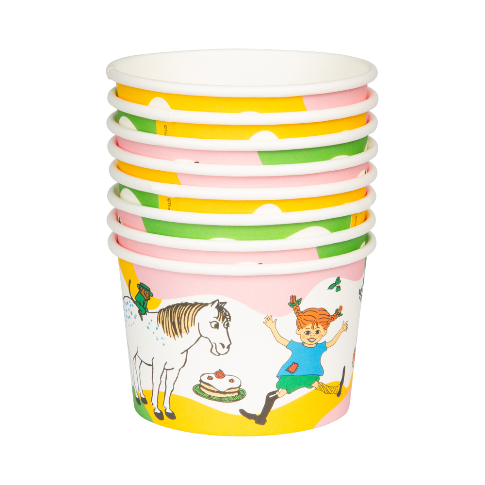 Glassbägare Pippi Långstrump 8-pack