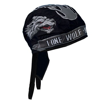 Lone Wolf Headwrap Bandana Cap.
