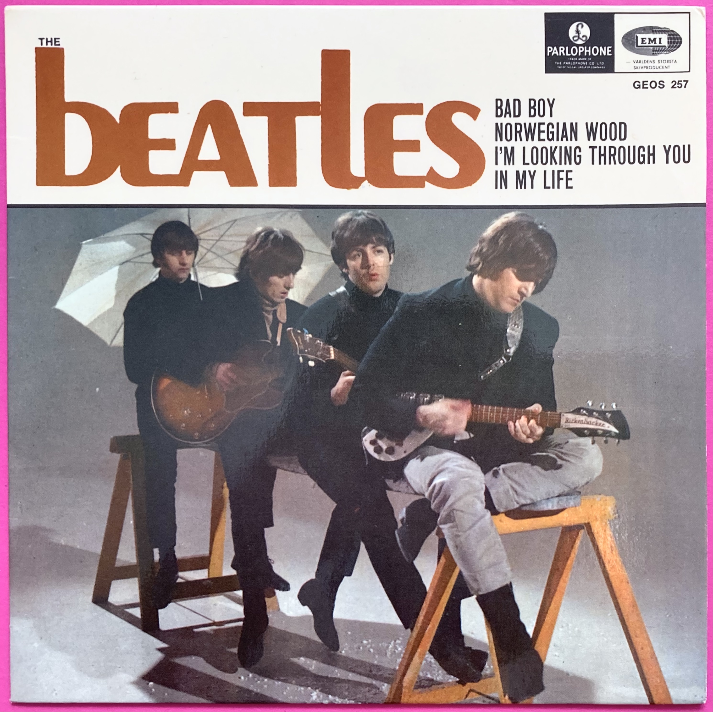 BEATLES - Bad boy +3 Swe EP 1966