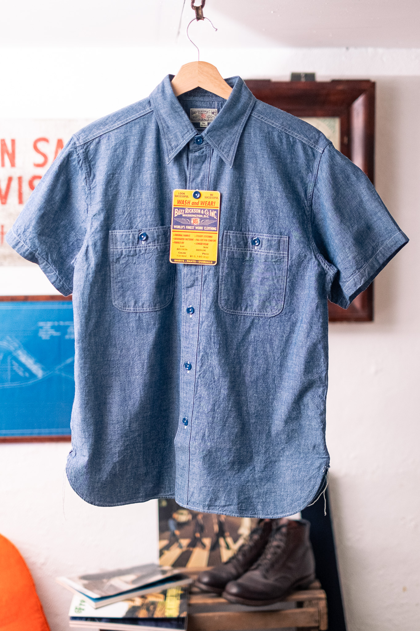 Buzz Rickson’s - Blue Chambray S/S Shirt