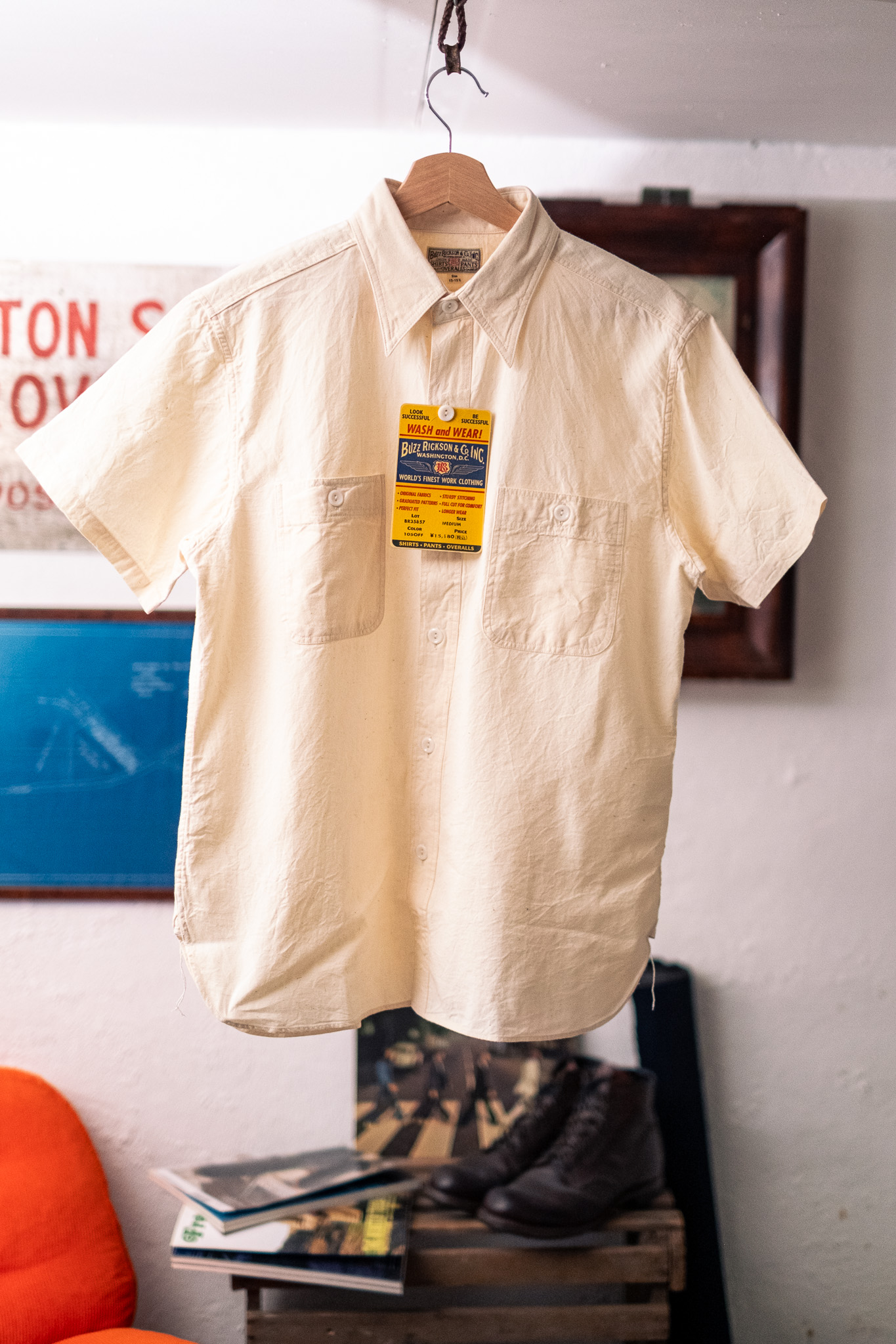 Buzz Rickson’s - Off White Chambray S/S Shirt