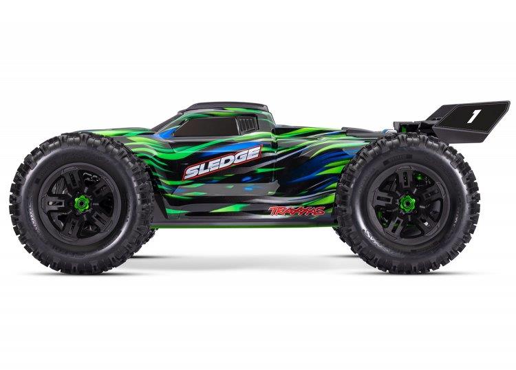 Traxxas Sledge 1/8 Truck 6s Belted Grön - 2
