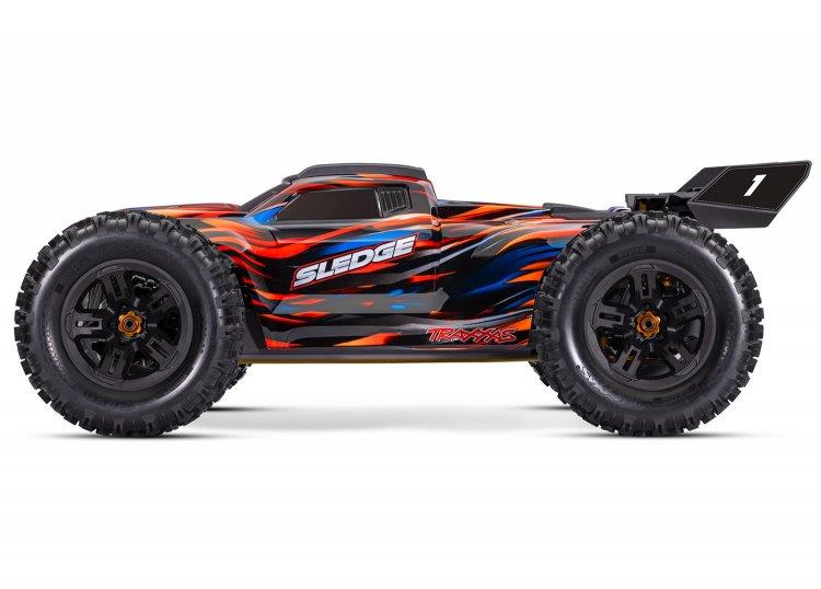 Traxxas Sledge 1/8 Truck 6s Belted Orange - 2