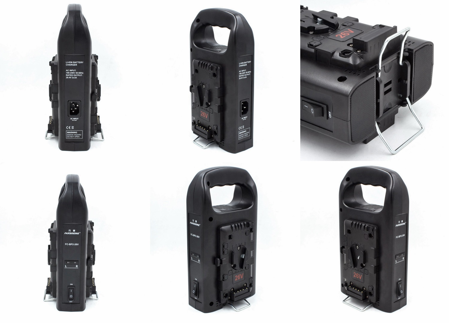 Farseeing FC-BP2-26V V-mount Double Charger