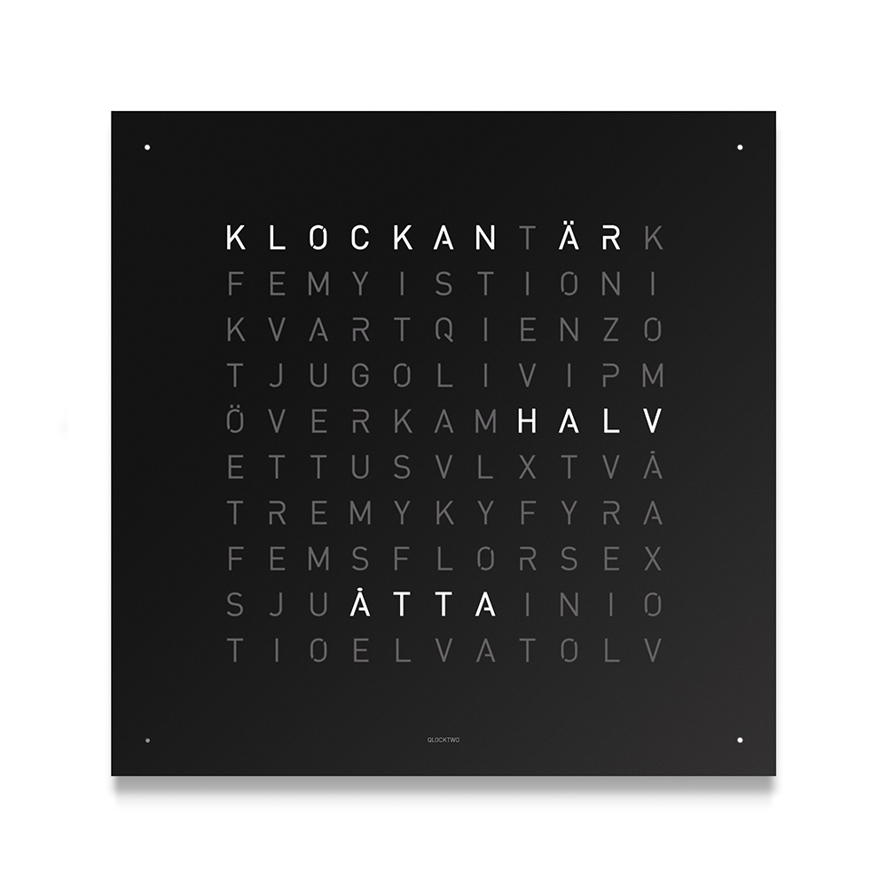 LG4SEBLPC Qlocktwo Earth 90, Steel Series Black Pepper