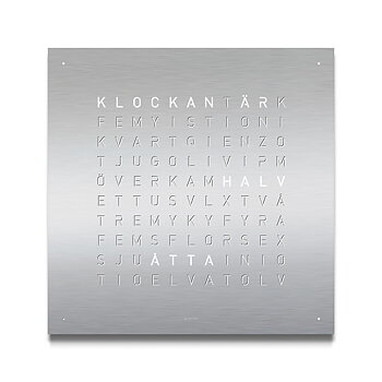 LG4SESS Qlocktwo Earth 90, Steel Series  Stainless Steel