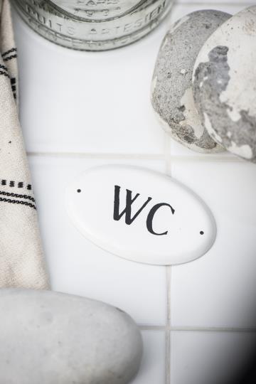 Skylt - WC
