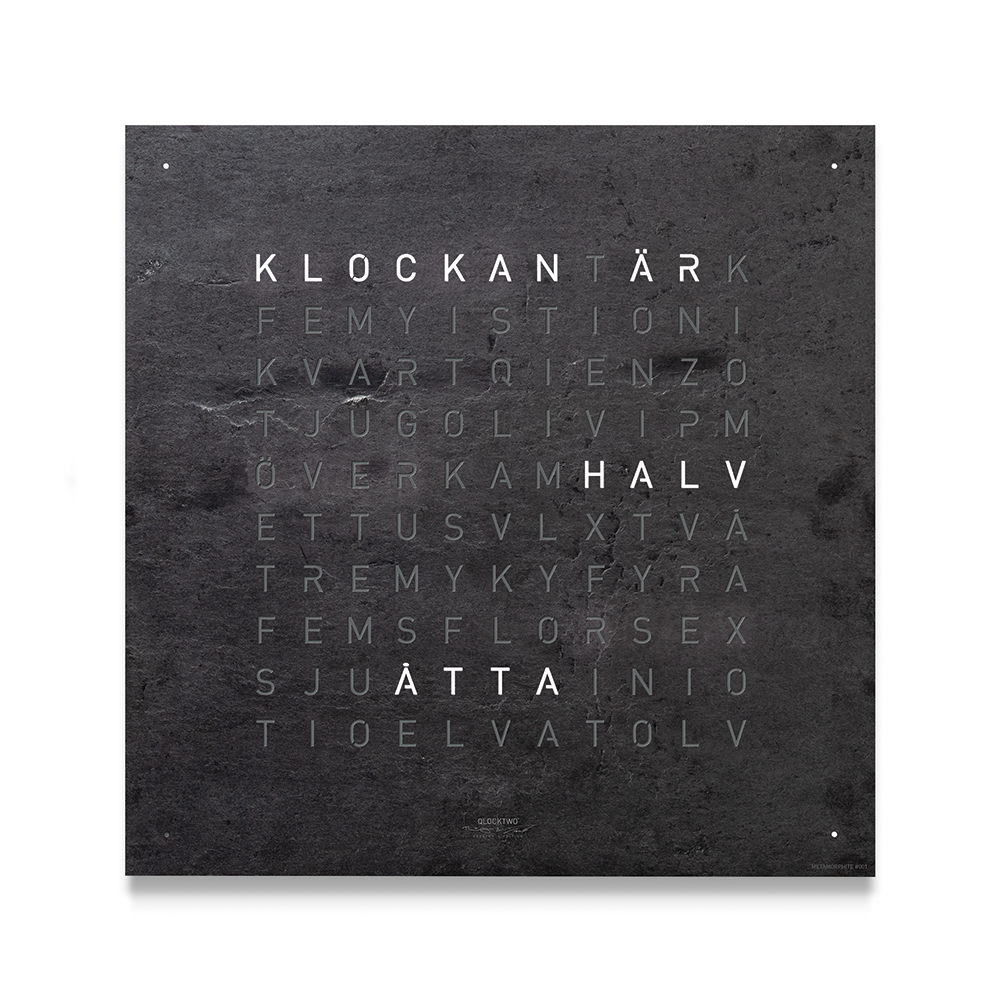 LG4SEMM Qlocktwo Earth 90, Creator's Edition Metamorphite
