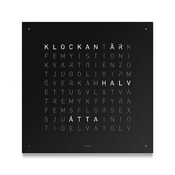 Q180BLSEBLPC Qlocktwo Earth 180, Black Pepper
