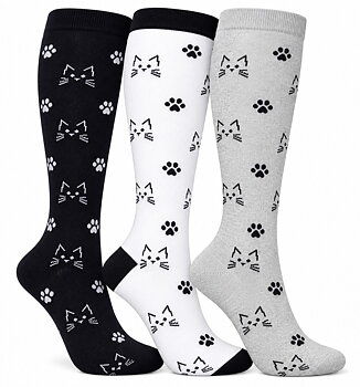 3-Pack Sthlm Sock Co. Stödstrumpor Katter & Tassar