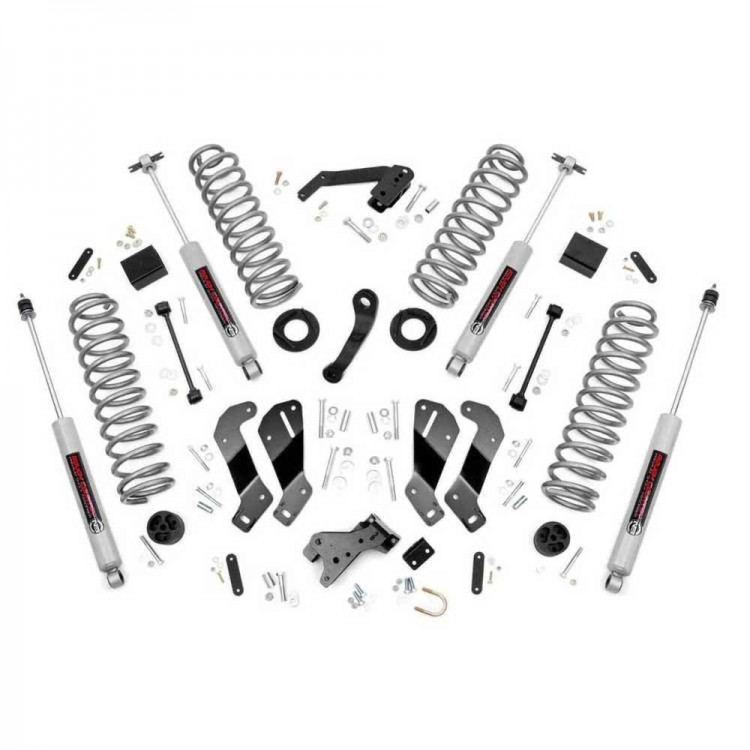Rough Country 3.5" Lift Kit Incl. Shock Absorbers - Jeep JKU