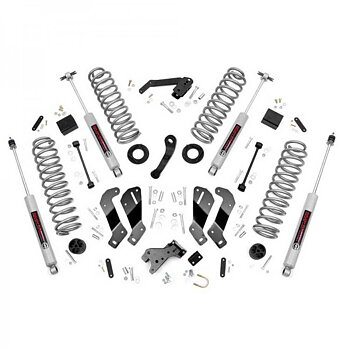 Rough Country 3.5" Lift Kit Incl. Shock Absorbers - Jeep JKU