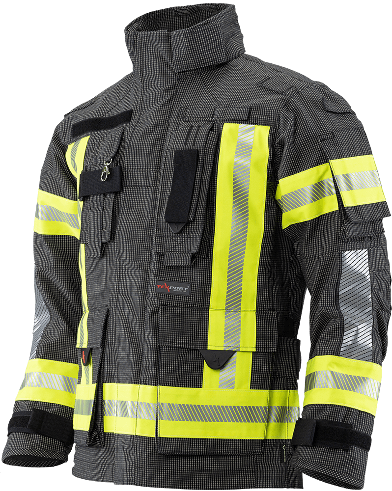 Brannbekledning, TEXPORT Guardian RSQ JAKKE  STANDARD, IB-TEX®, X-TREME LIGHT®, STANDARD, EN 1149-5:2018, EN 469:2020  reflective striping R2 - 2