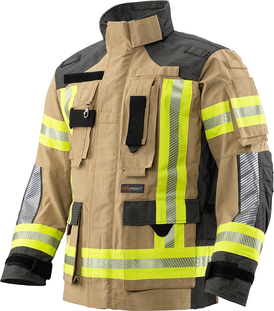Brannbekledning, TEXPORT Guardian RSQ JAKKE  STANDARD, IB-TEX®, X-TREME LIGHT®, STANDARD, EN 1149-5:2018, EN 469:2020  reflective striping R2