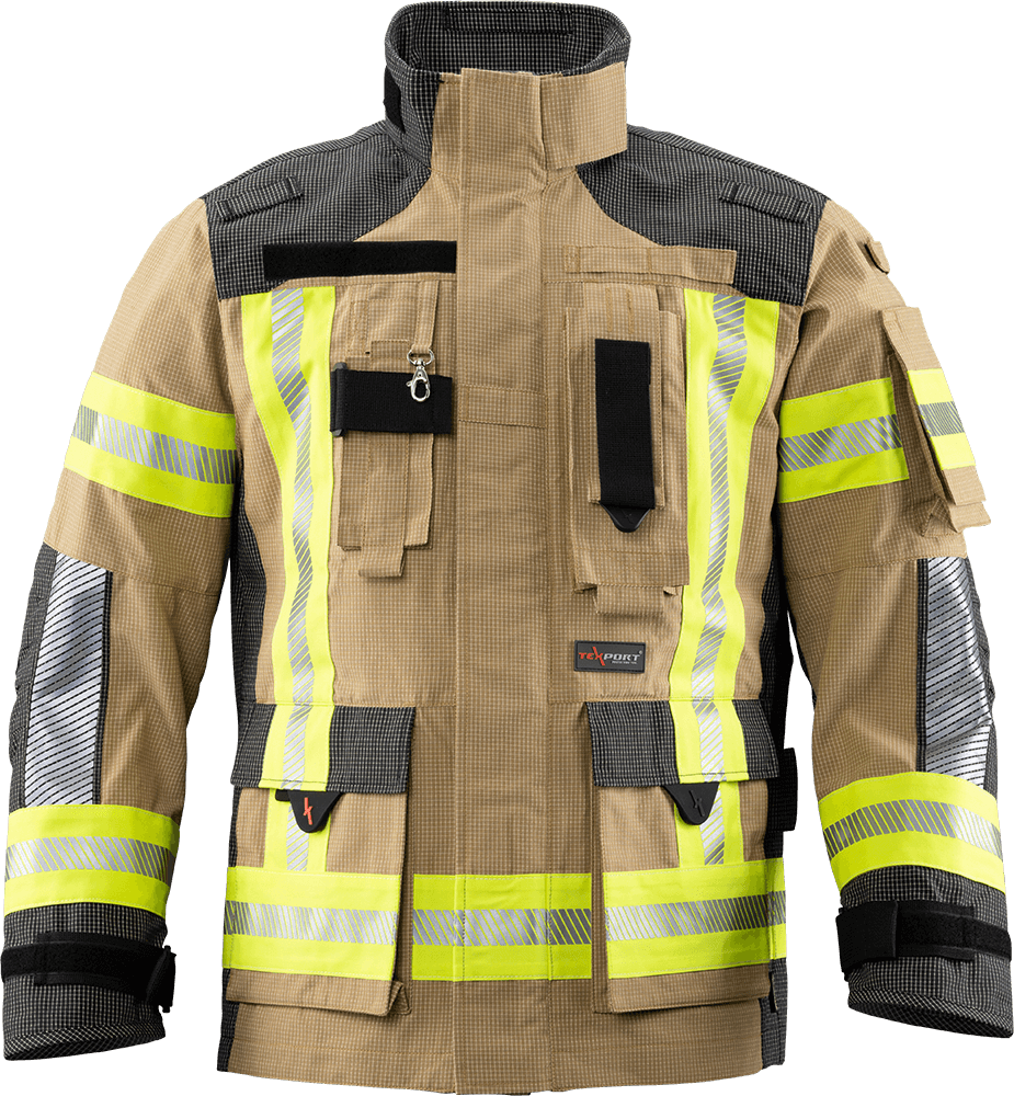 Brannbekledning, TEXPORT Guardian RSQ JAKKE  STANDARD, IB-TEX®, X-TREME LIGHT®, STANDARD, EN 1149-5:2018, EN 469:2020  reflective striping R2 - 5