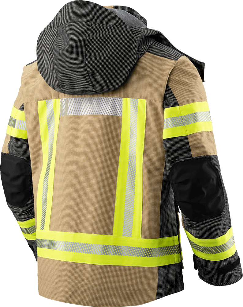 Brannbekledning, TEXPORT Guardian RSQ JAKKE  med hette, IB-TEX®, X-TREME LIGHT®, STANDARD, EN 1149-5:2018, EN 469:2020  reflective striping R2 - 6