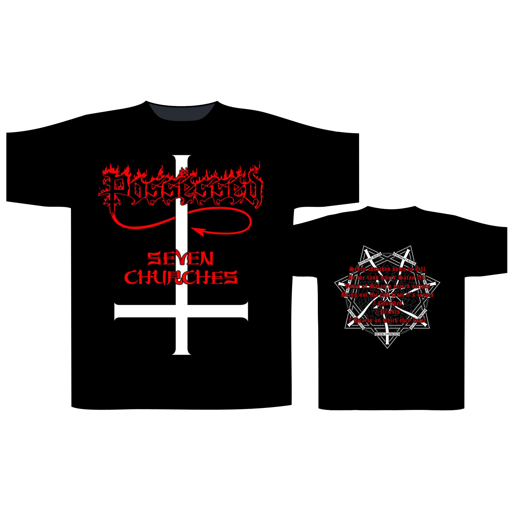 Possessed Seven Churches T-Shirt