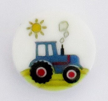 Barnknapp Traktor
