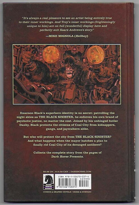 Black Sinister HC NM Solblekt på ryggen
