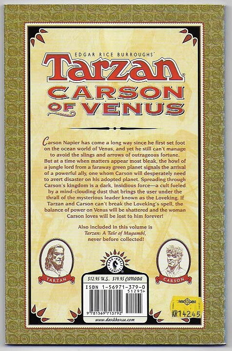 Tarzan/Carson of Venus TP VF+  Solblekt på ryggen