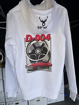 59°North Wheels Hoodie "D-004" vit
