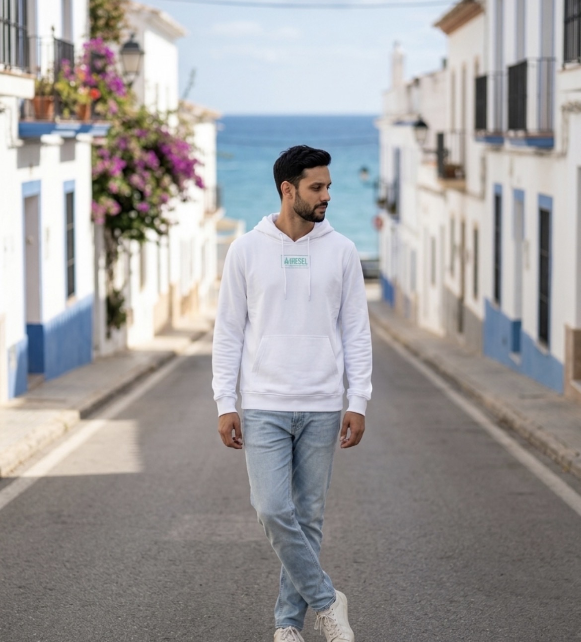 59°North Wheels Hoodie "D-002" vit - 2