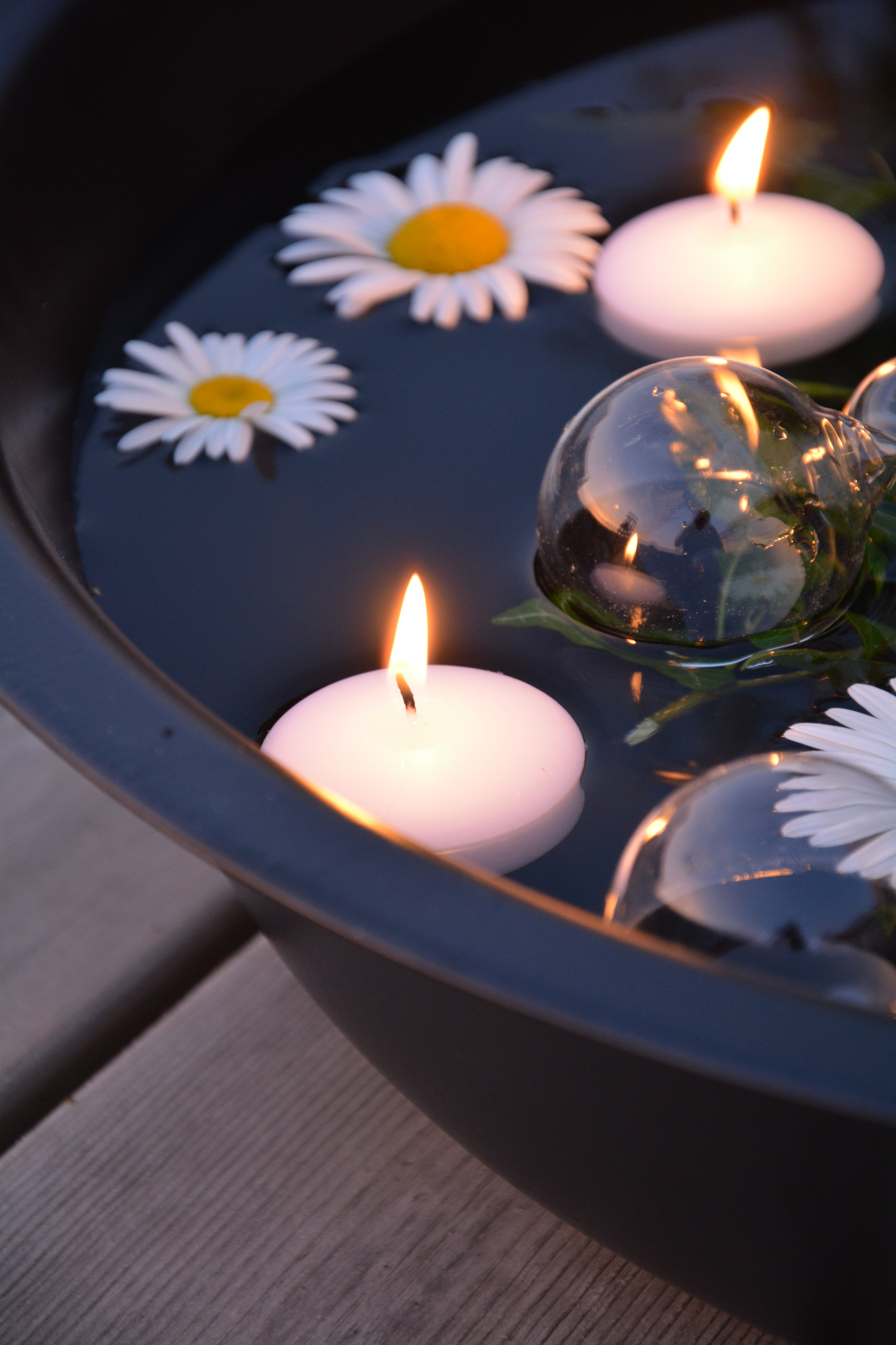 Flytande ljus 5 cm. Flytljus 4 h